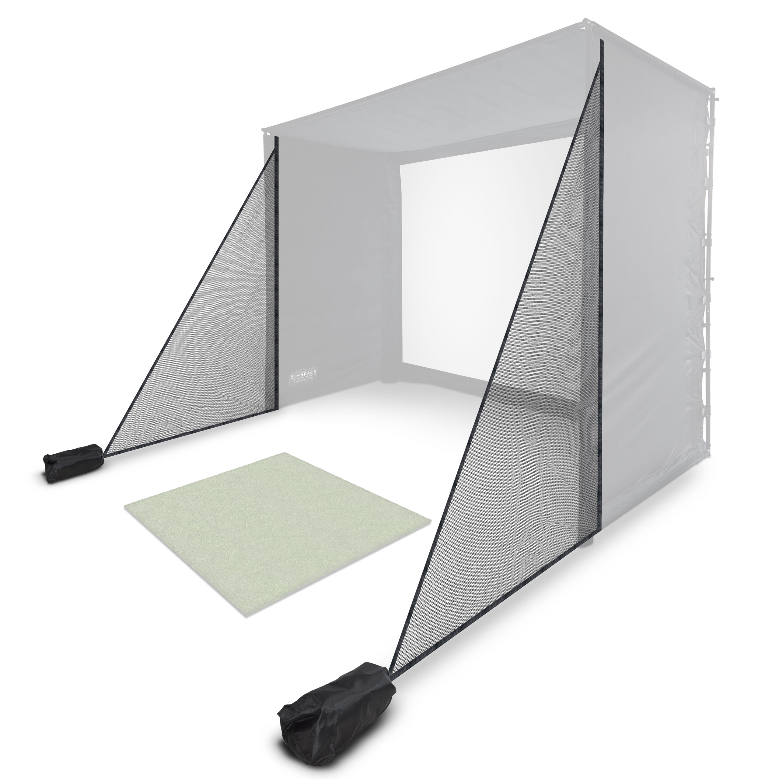Barreras Laterales de Golf Pantalla Sim Space Box