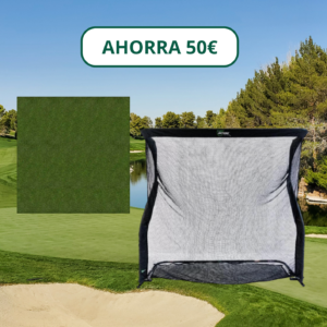 Red De Golf Pro Series V2 Grande y Alfombrilla de golpeo Golf