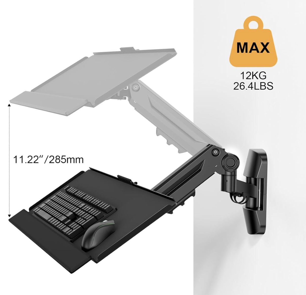 Soporte de pared para teclado Putilsen - Imagen 2