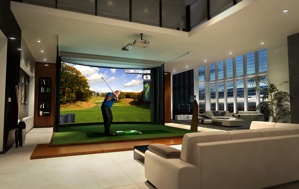 Las 3 marcas de simuladores de golf más populares.