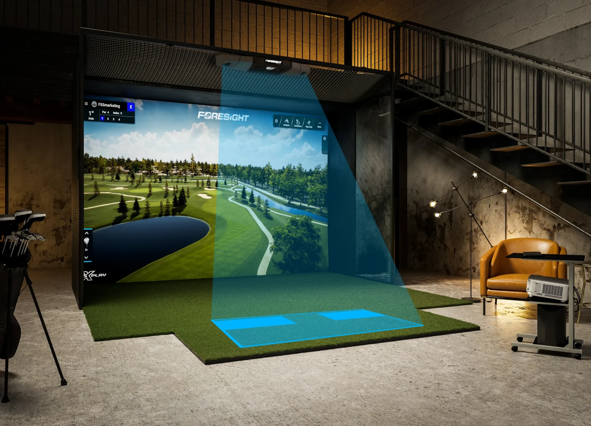 Simulador Golf ProTeeVX vs. Foresight Sports Falcon