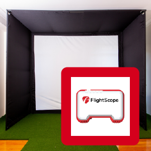 Simulador golf en casa FlighScope Mevo+ interior