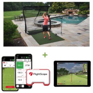 Simulador de golf Flightscope Mevo exterior