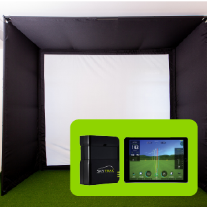 Simulador golf en casa Skytrak  interior